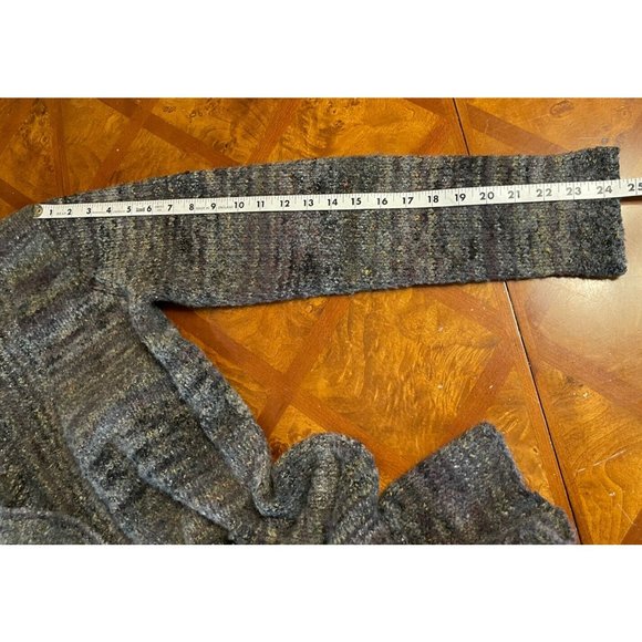 prAna Multicolor Long Duster Open Front Cardigan Sweater Gray Cozy Boho Sz M - Picture 7 of 7